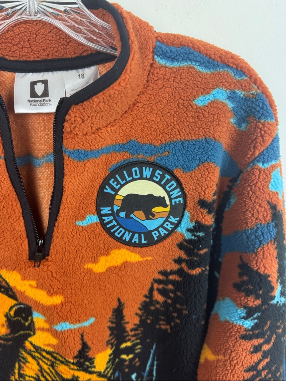 Yellowstone National Park Fleece Pullover - Picture 5 of 7